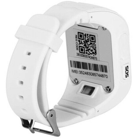 Ceas Smartwatch copii GPS Tracker iUni Q50, Telefon incorporat, Apel SOS, Alb